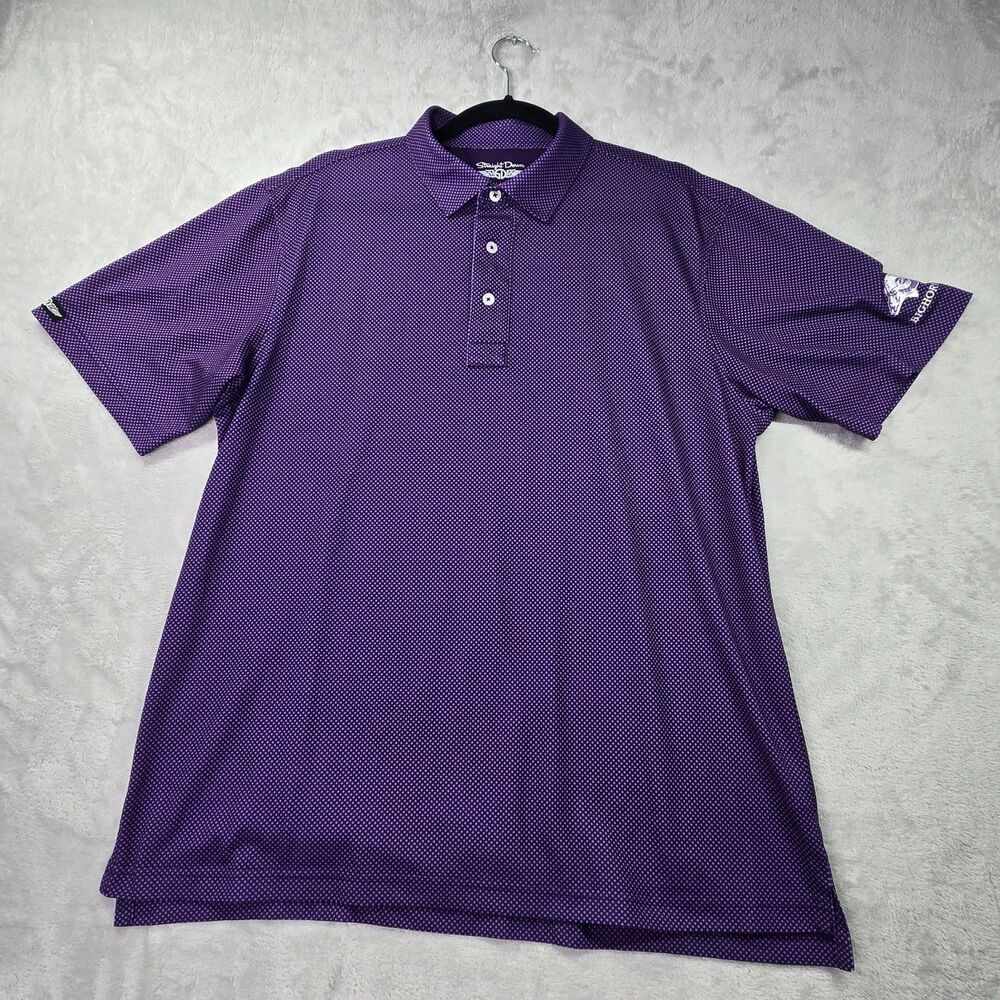 Straight Down Polo Shirt Men’s Large Short Sleeve Bighorn Golf Club (CA)